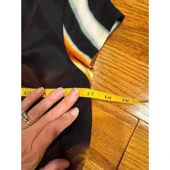 Jessica Simpson Multicolor Fitted Sheath Dress Size 6 Art to Wear Deco Office - Picture 3 of 5